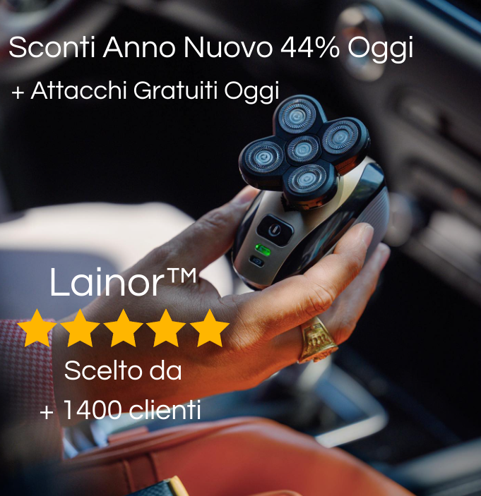 #1 Rasoio DermaSafe Testa,Viso,Corpo e Sotto Girovita