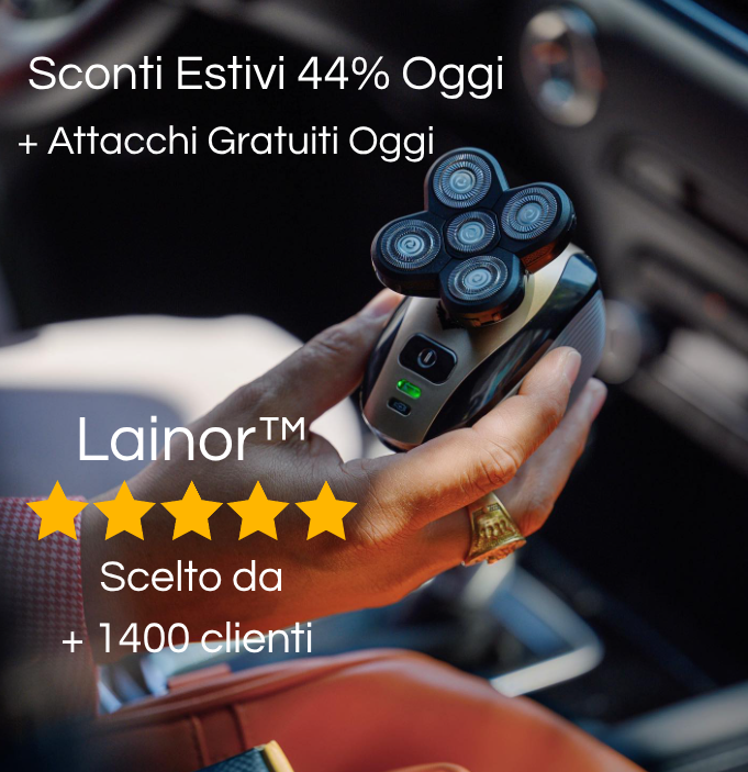 #1 Rasoio DermaSafe Testa,Viso,Corpo e Sotto Girovita