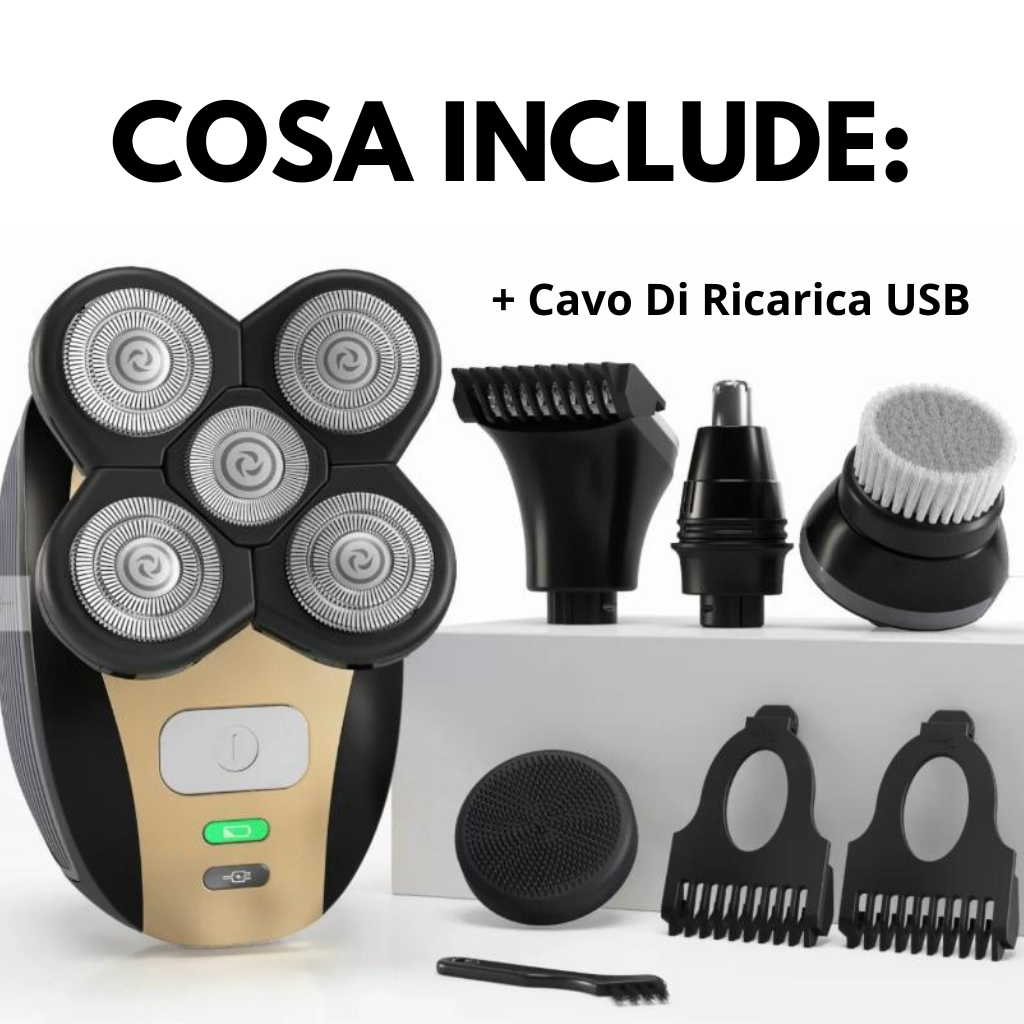 #1 Rasoio DermaSafe Testa,Viso,Corpo e Sotto Girovita